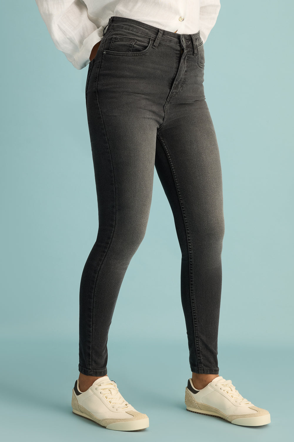 Shadow Charcoal Women's Skinny Jeans