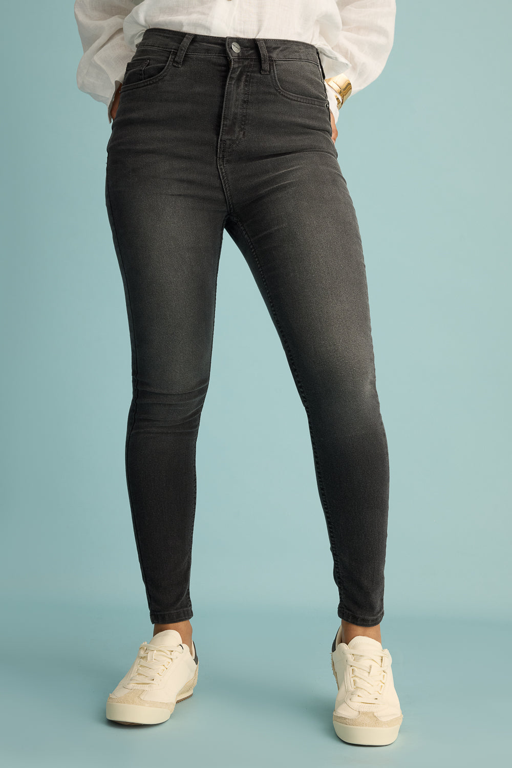 Shadow Charcoal Women's Skinny Jeans