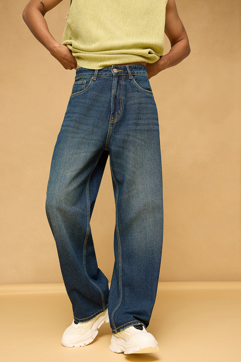 Tinted Lagoon Tinted Men's Baggy Straight Jeans