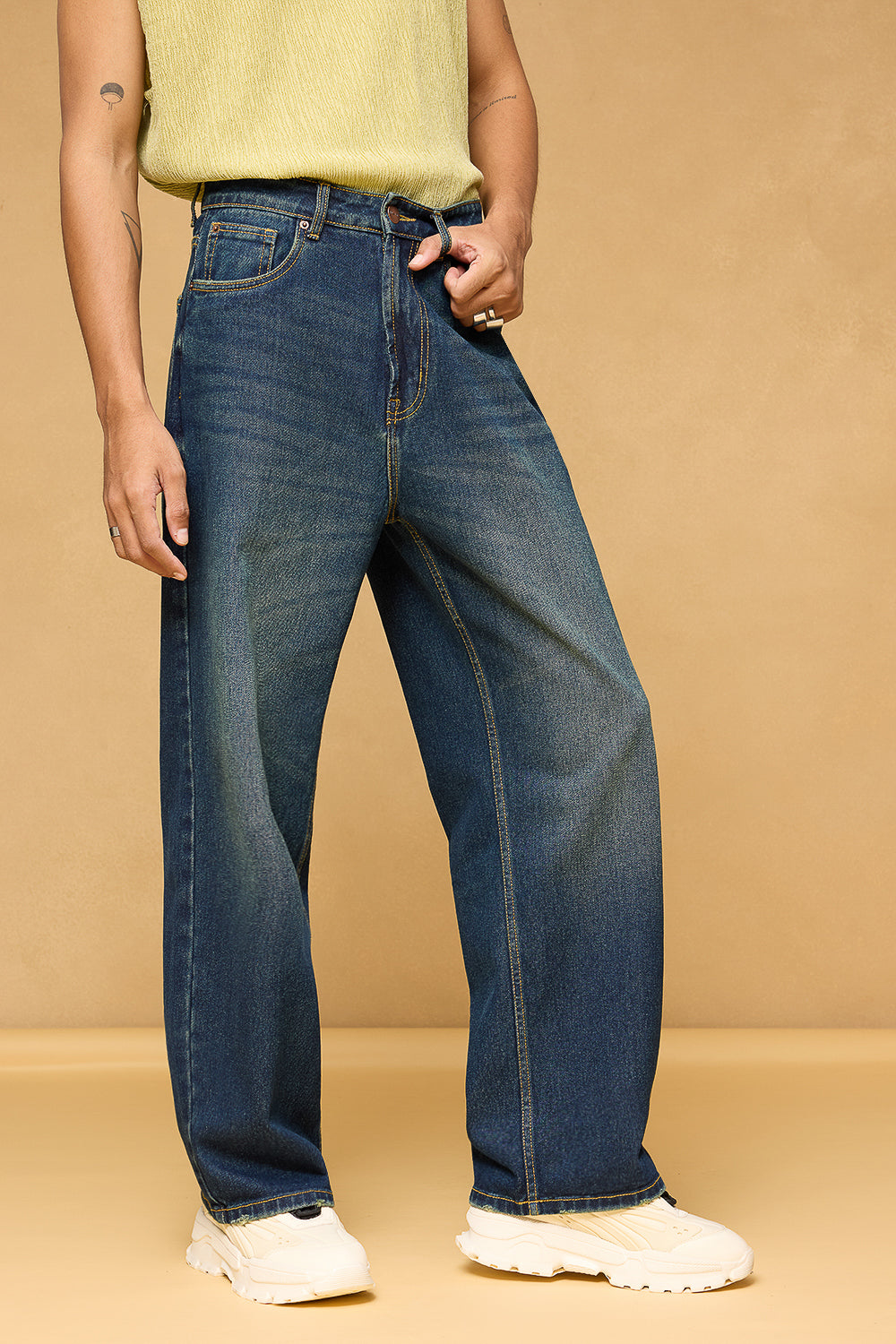 Tinted Lagoon Tinted Men's Baggy Straight Jeans