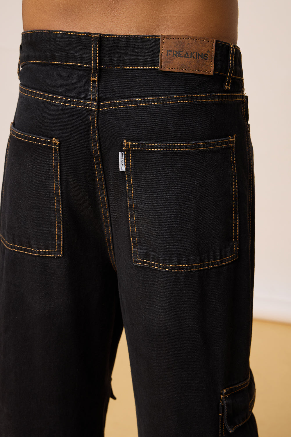 Stealth Mode Men's Baggy Straight Cargo Jeans