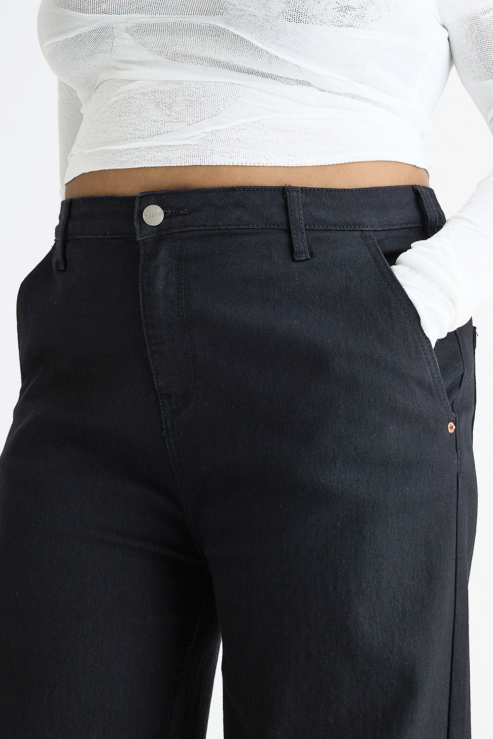Curve Black Wide Jeans