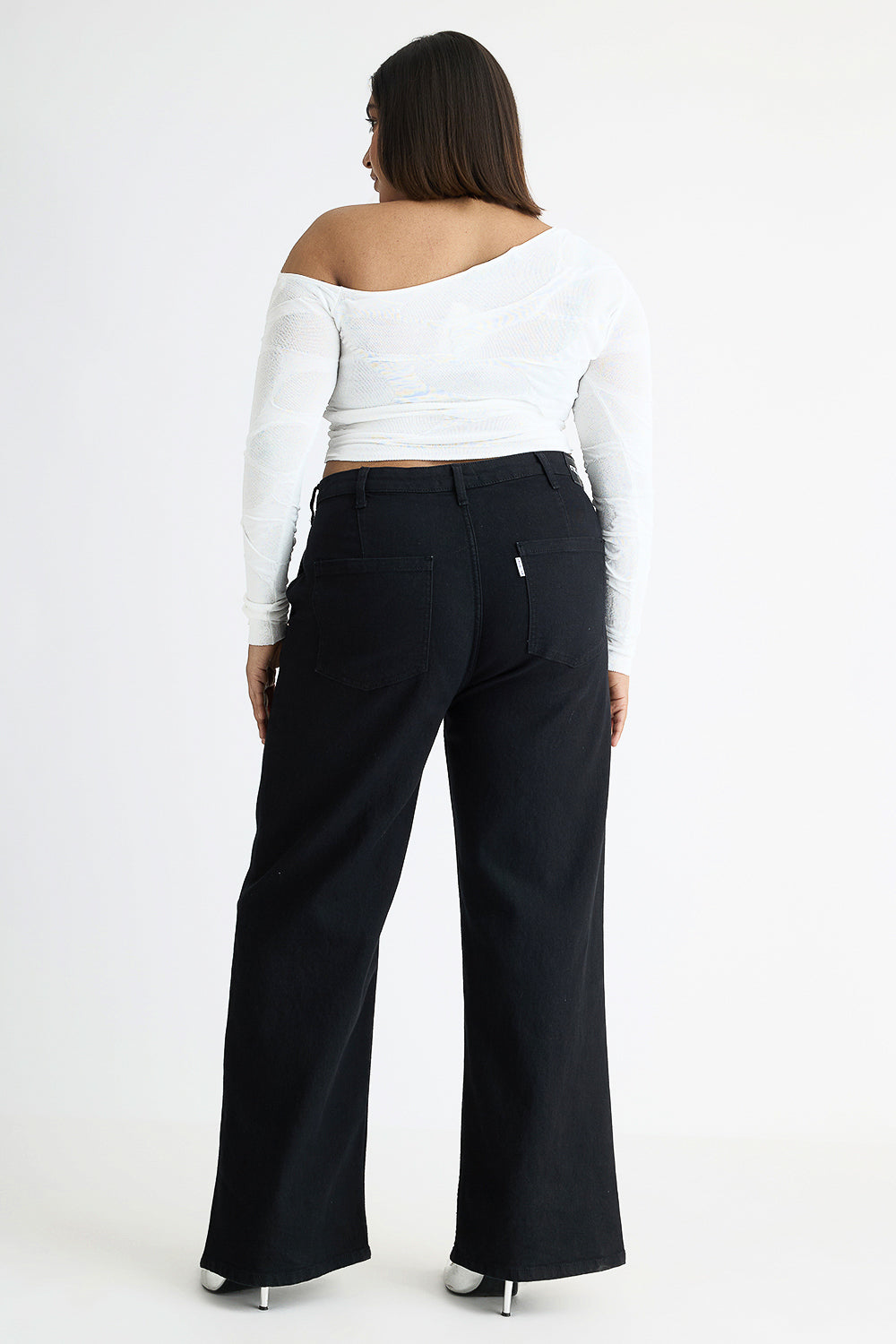 Curve Black Wide Jeans