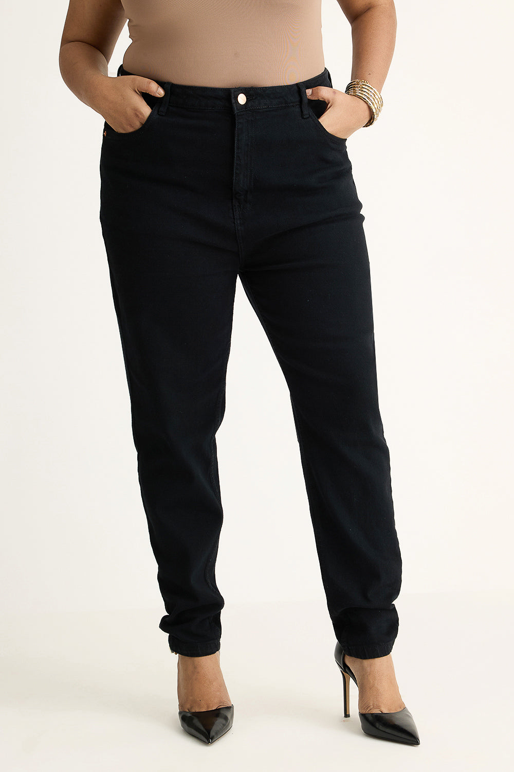 Curve Carbon Black Skinny Jeans