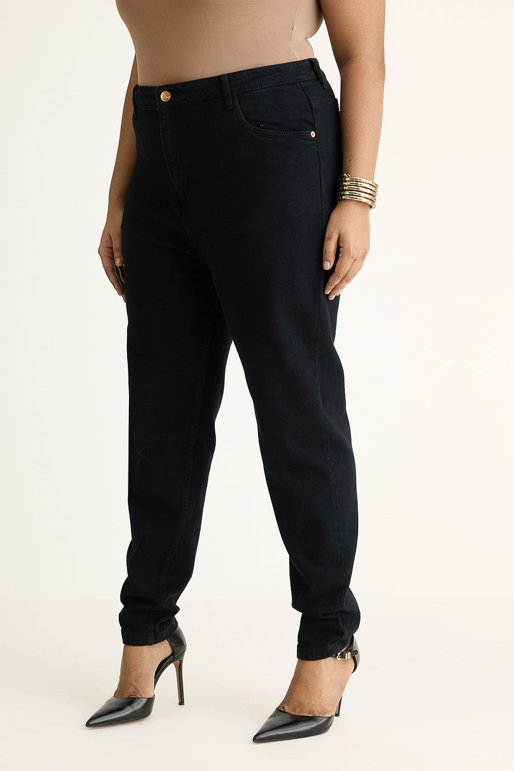 Curve Carbon Black Skinny Jeans