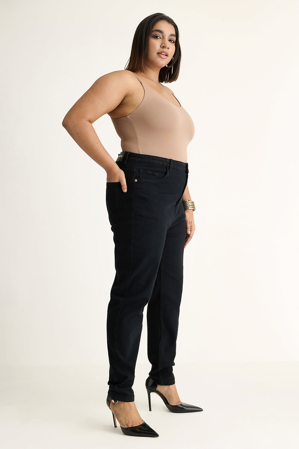 Curve Carbon Black Skinny Jeans