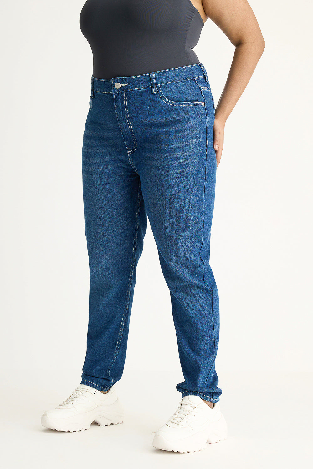 Curve Deep Indigo Skinny Jeans