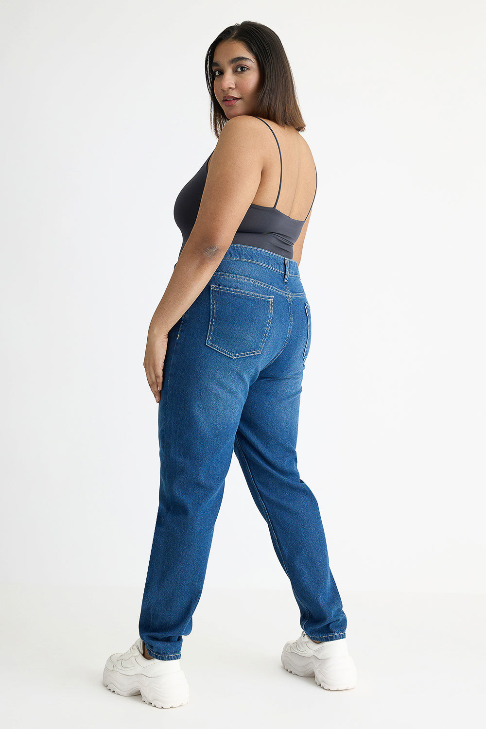 Curve Deep Indigo Skinny Jeans