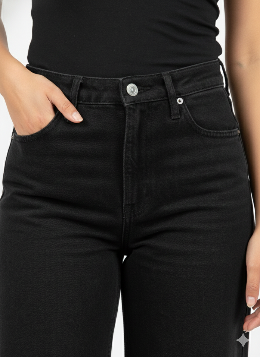 Black Void Ripped Baggy Jeans