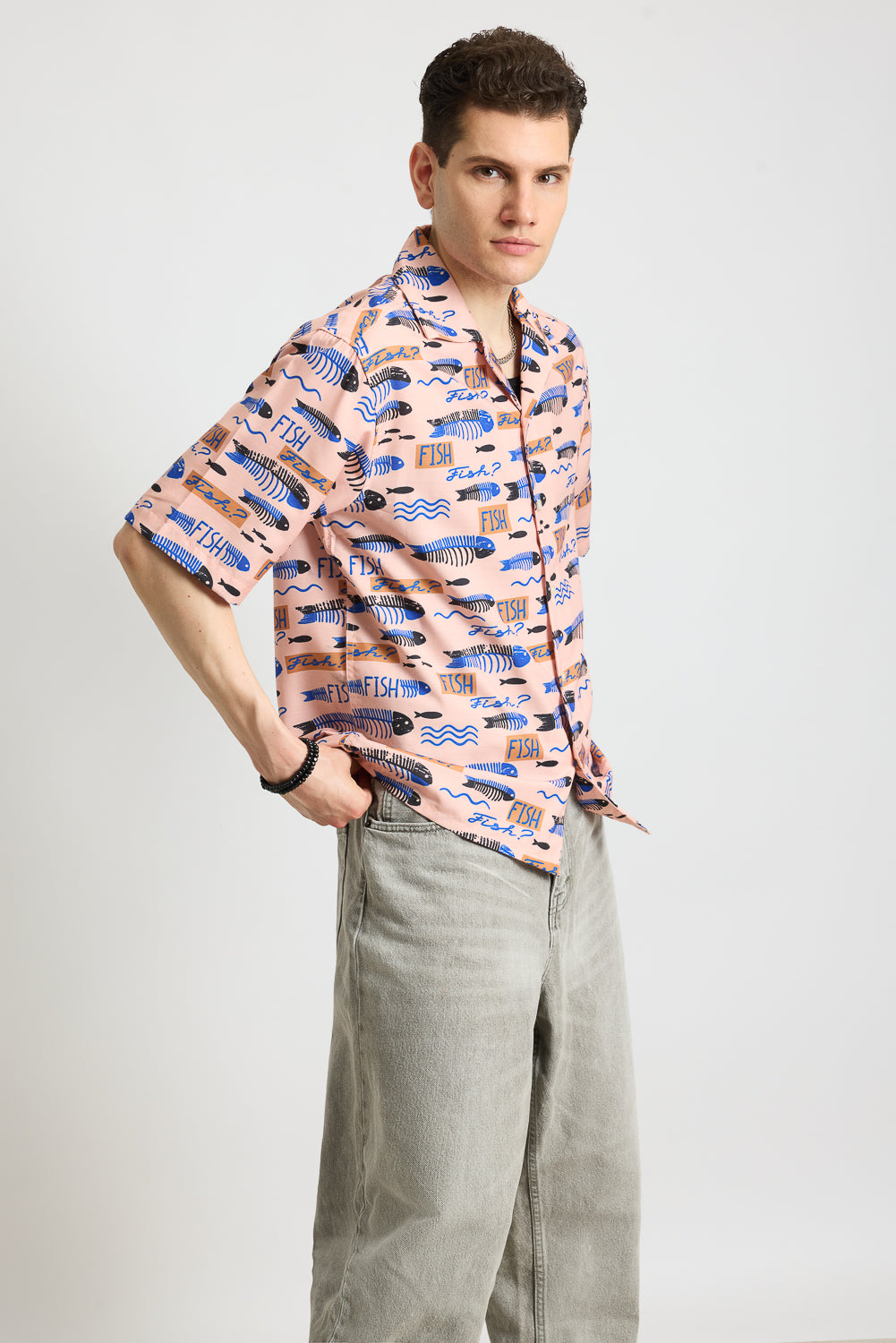 Fishes Printed Men's Resort Shirt