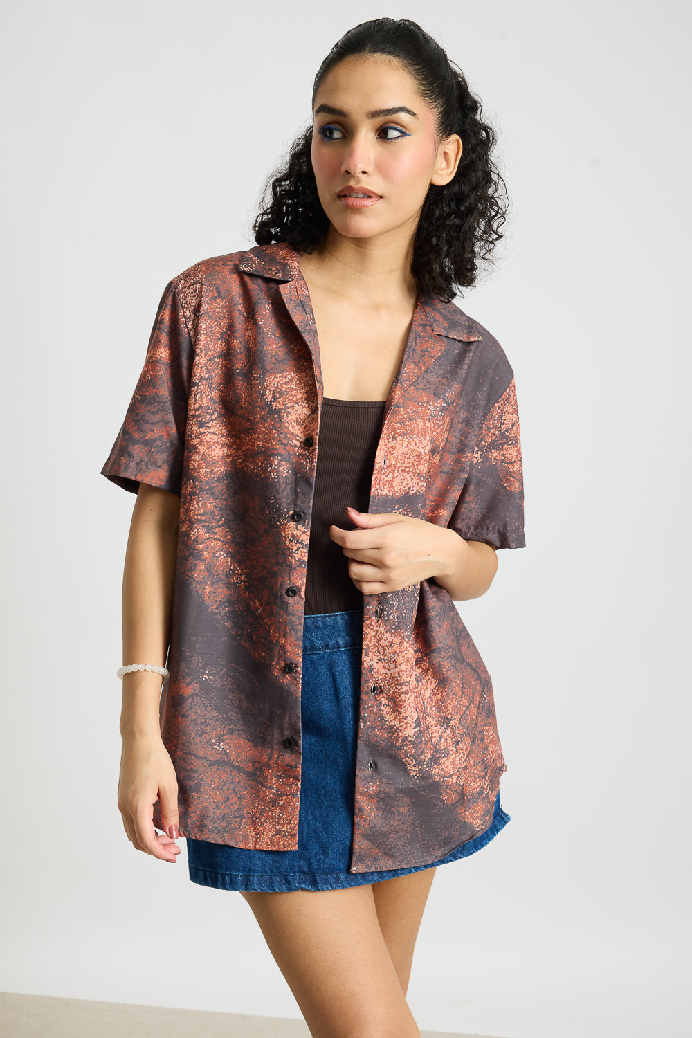 Desty Print Women's Resort Shirt