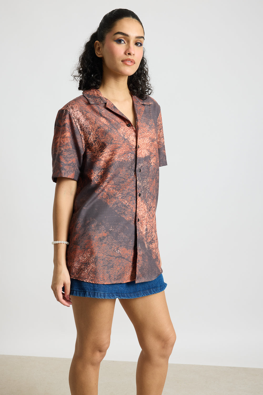 Desty Print Women's Resort Shirt