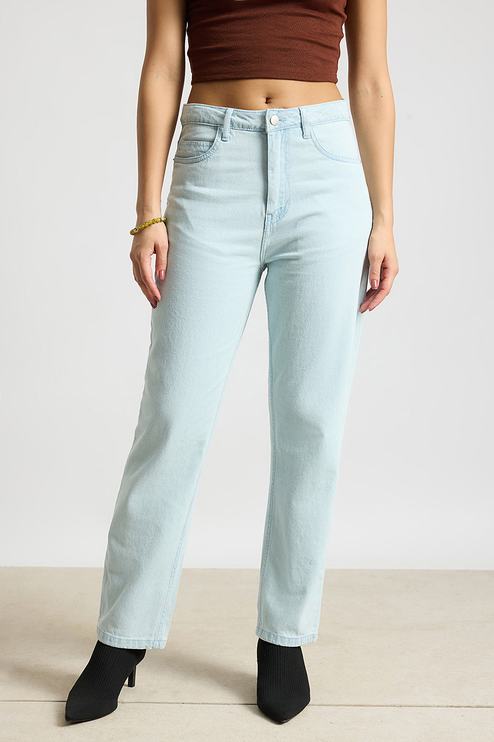 Heavenly Blue High Waist Women's Regular Fit Jeans