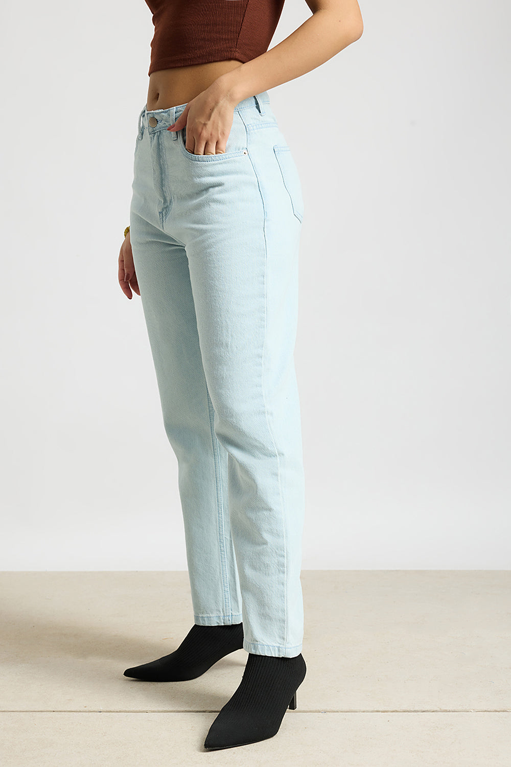 Heavenly Blue High Waist Women's Regular Fit Jeans