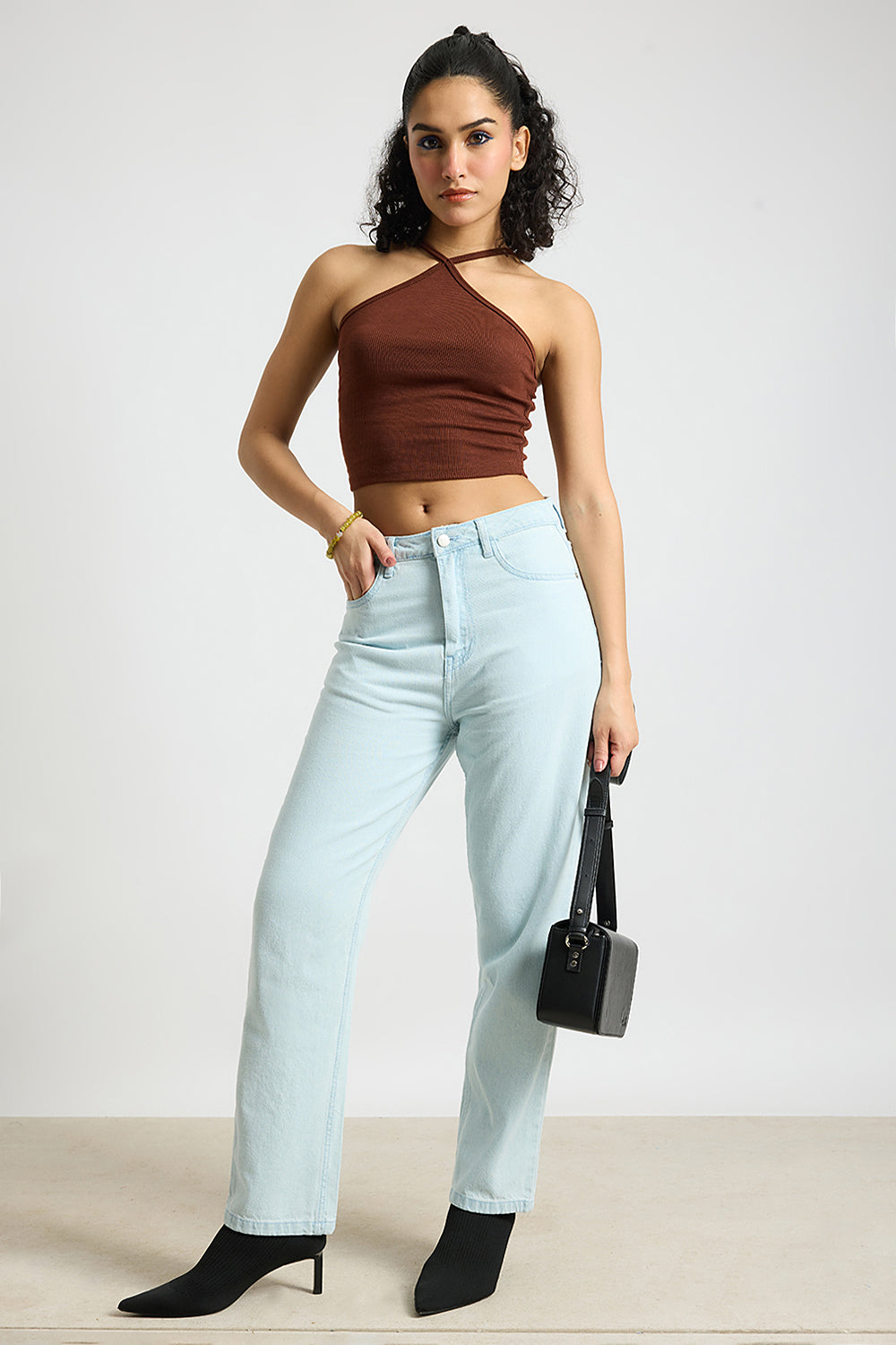 Heavenly Blue High Waist Women's Regular Fit Jeans