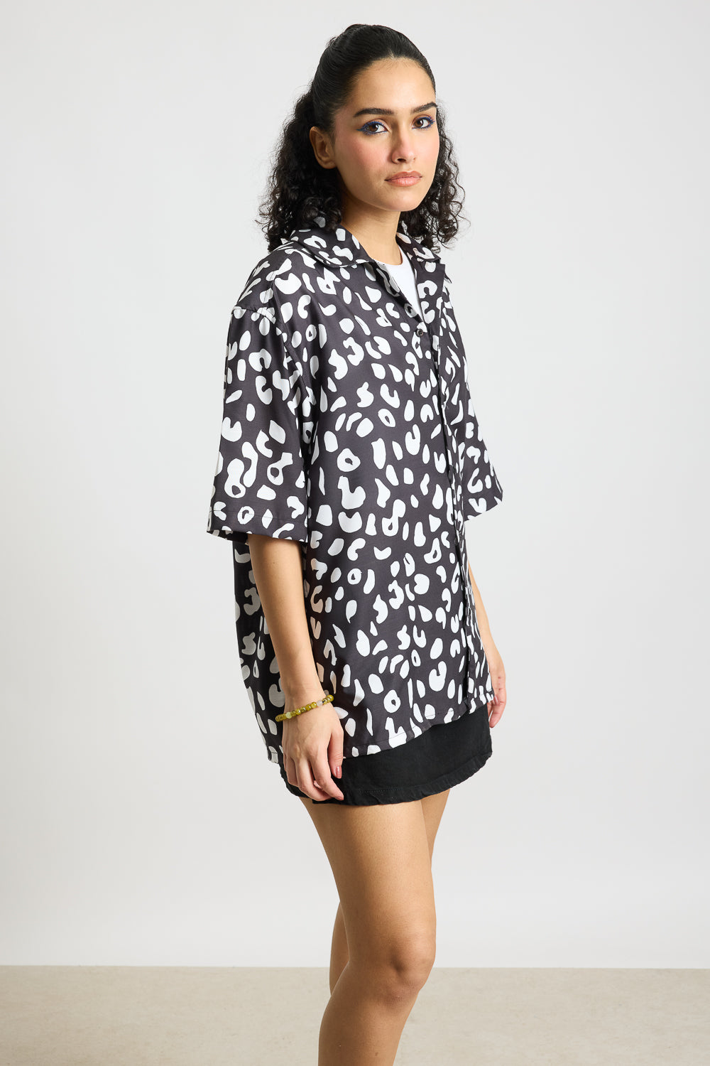 Cow Print Women's Resort Shirt