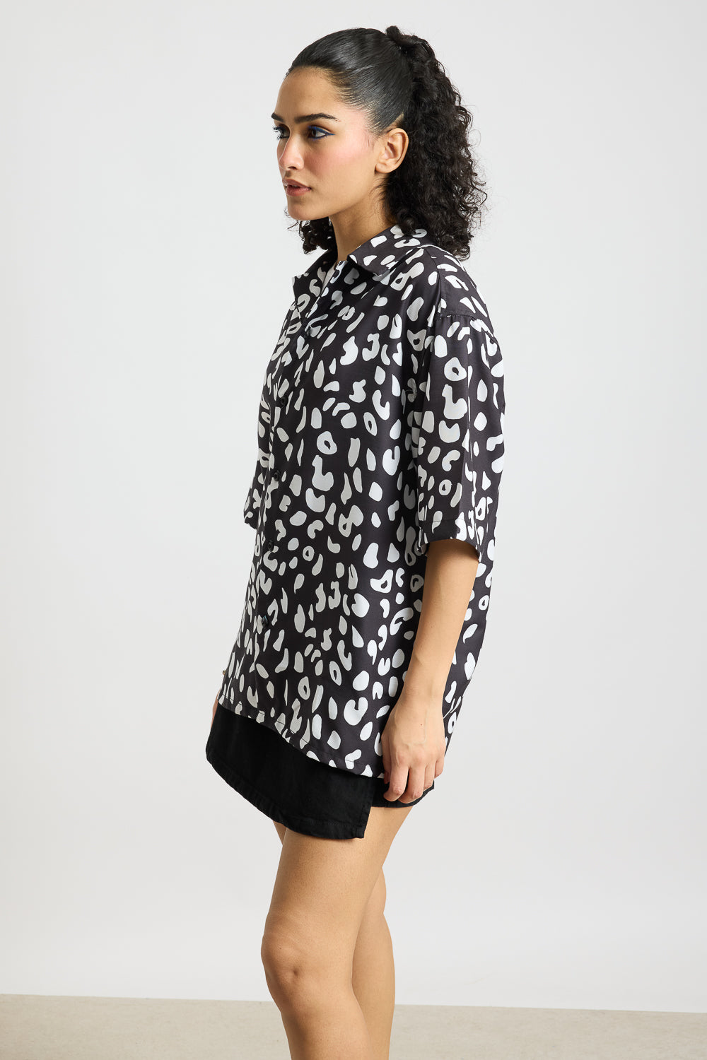 Cow Print Women's Resort Shirt