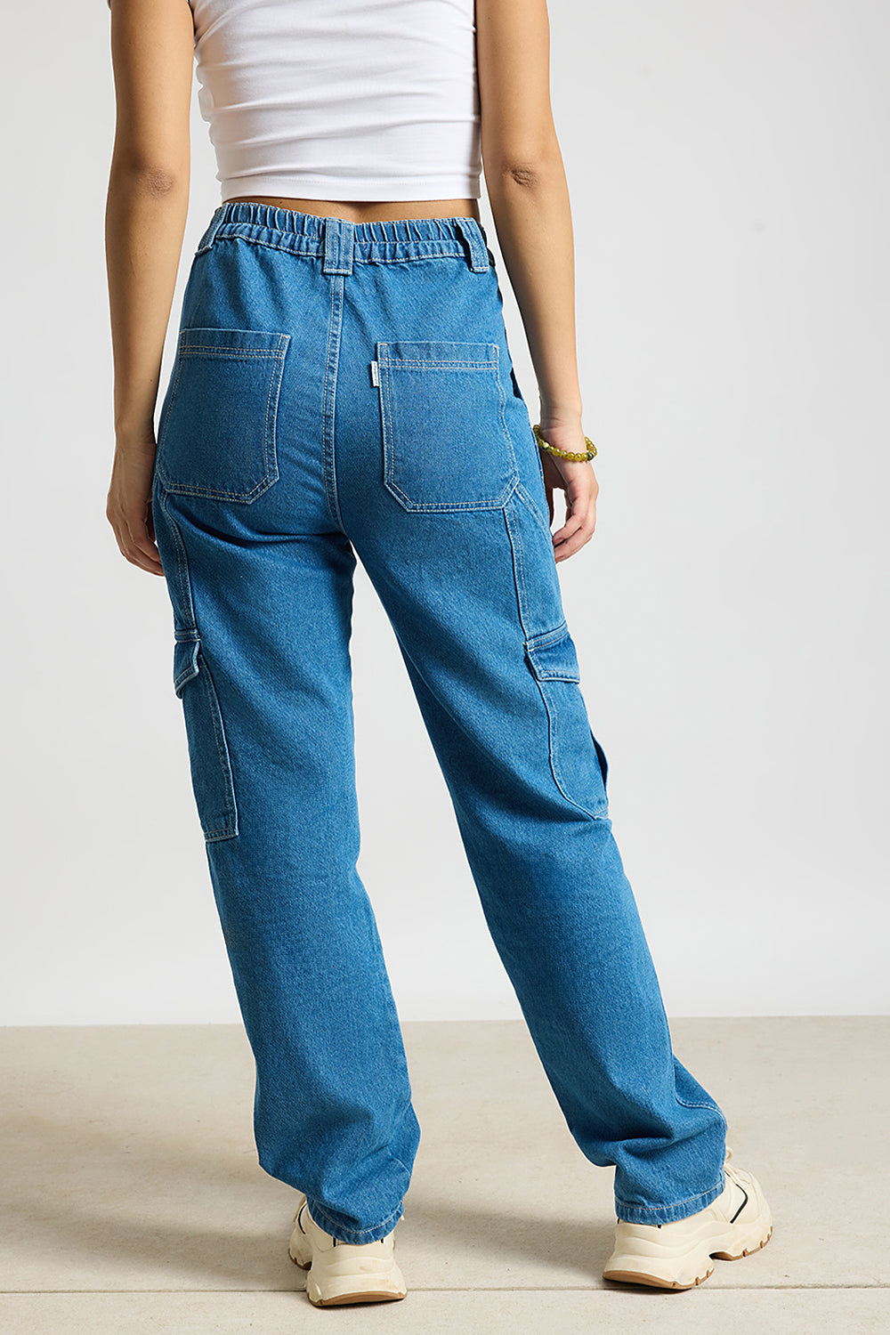 Blue Horizon Women's Straight Cargo Jeans