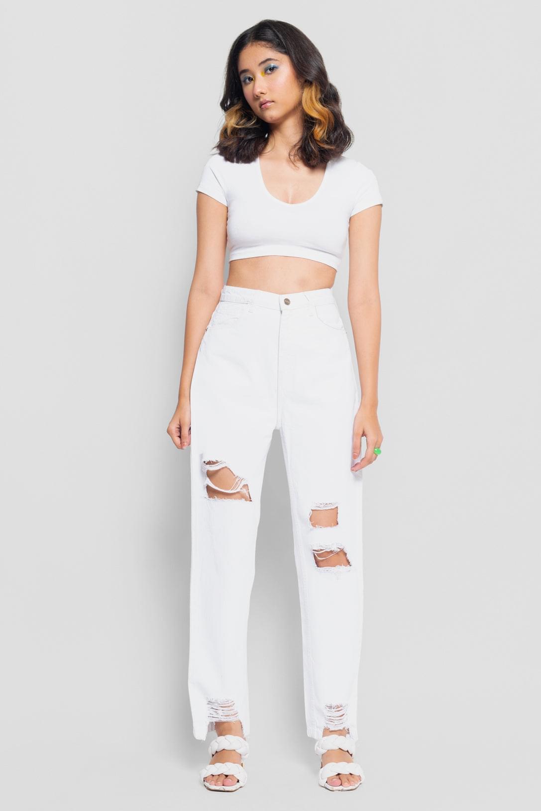 90's white mom jeans