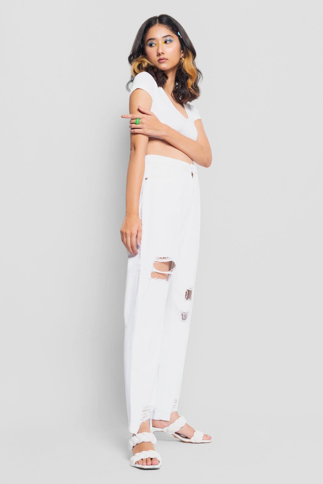 90's white mom jeans