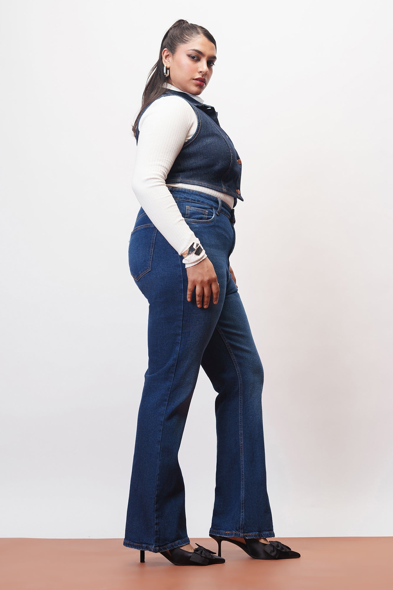 Curve Simply Blue Bootcut Jeans