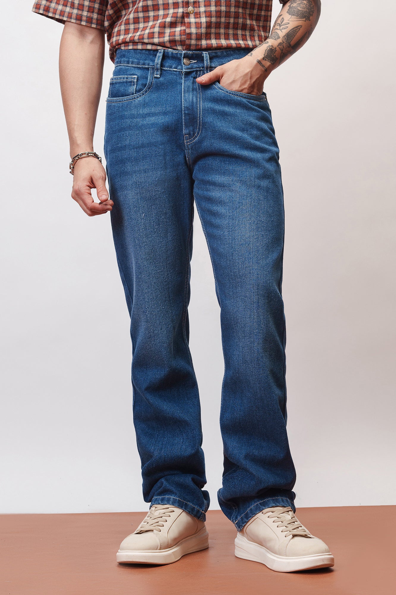 Endless Blue Men's Straight Jeans