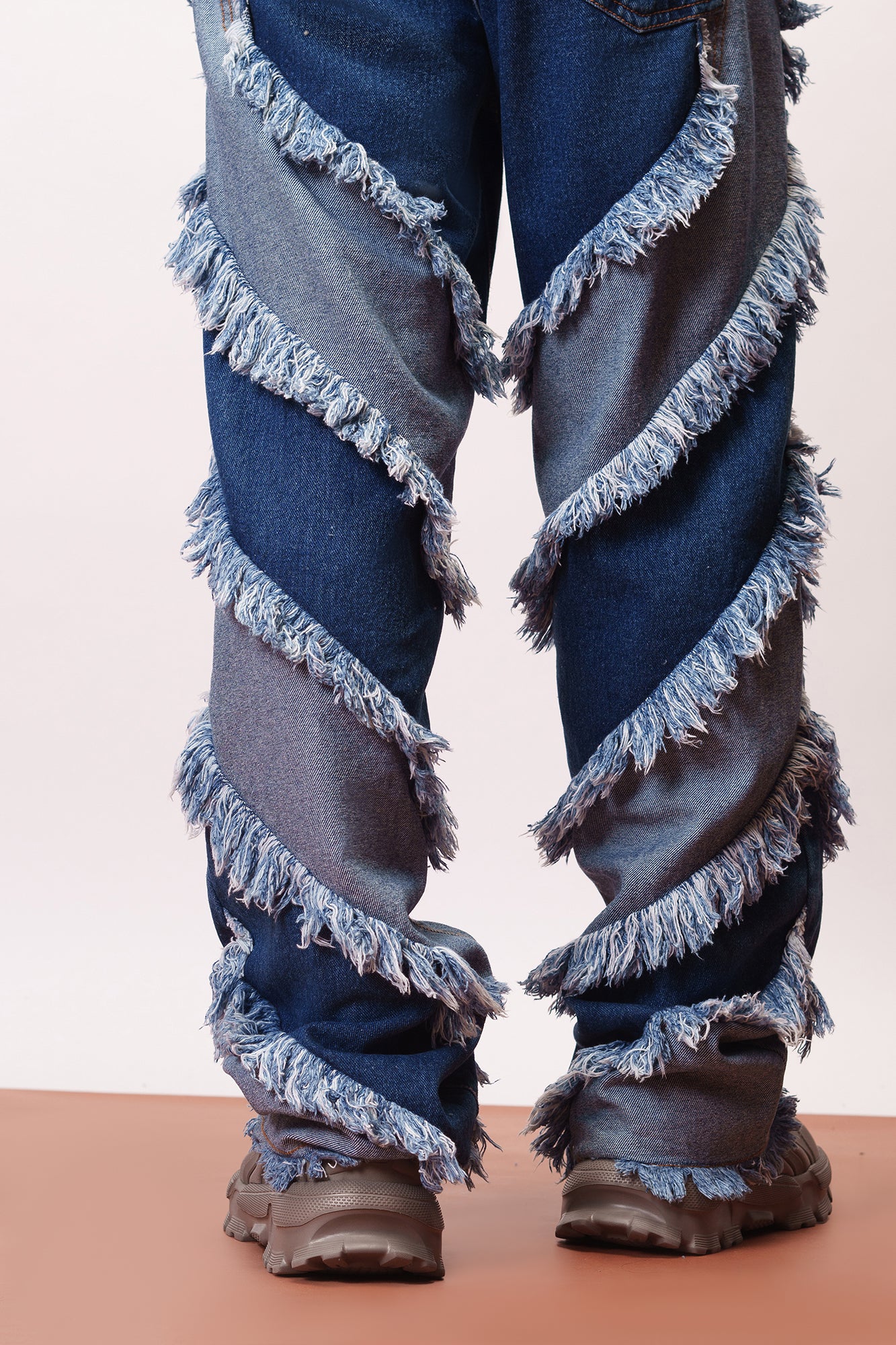 Frayed Frenzy Men's Straight Jeans
