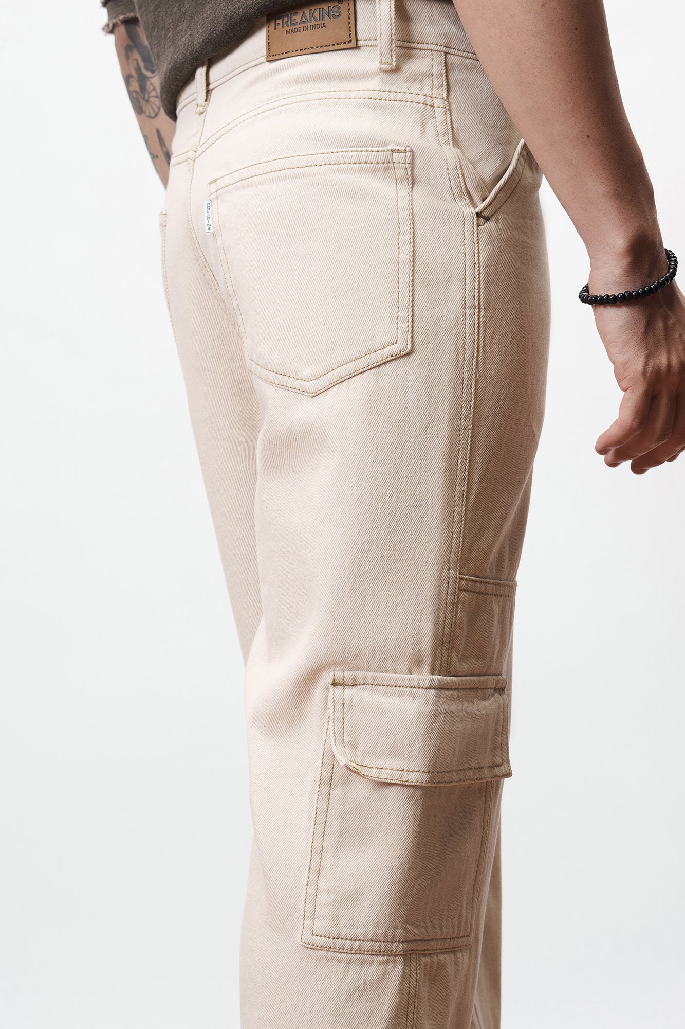 Ecru Carpenter Men's Baggy Jeans