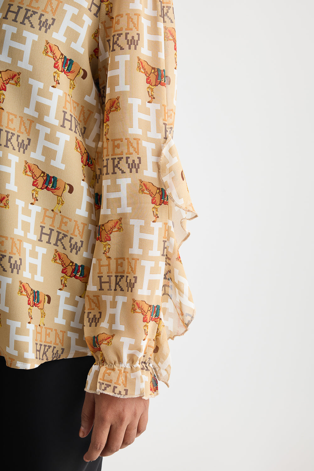Printed Sheer Shirt