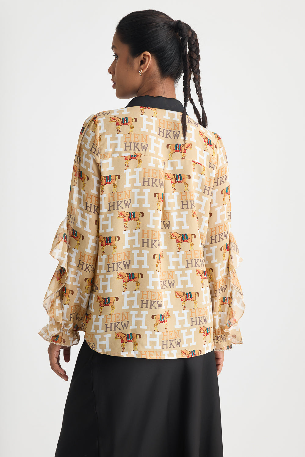 Printed Sheer Shirt