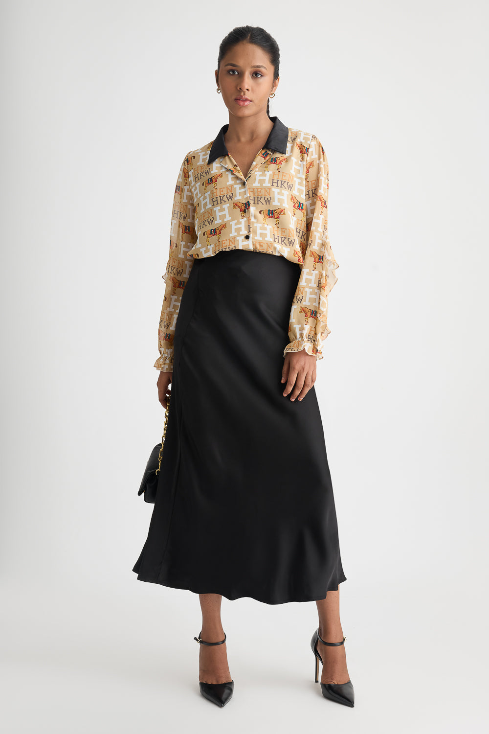 Printed Sheer Shirt