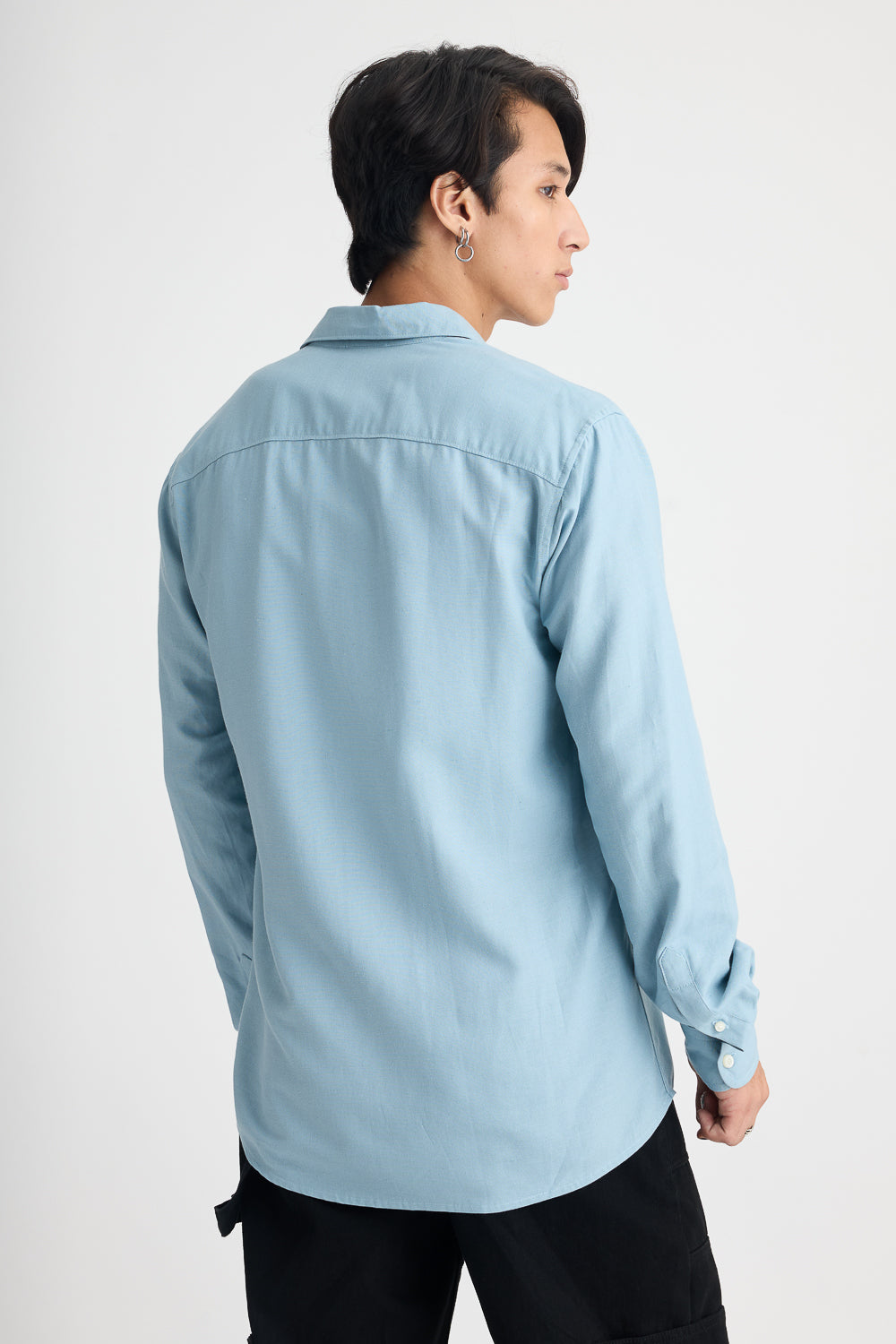 Men's Washed Blue Shirt