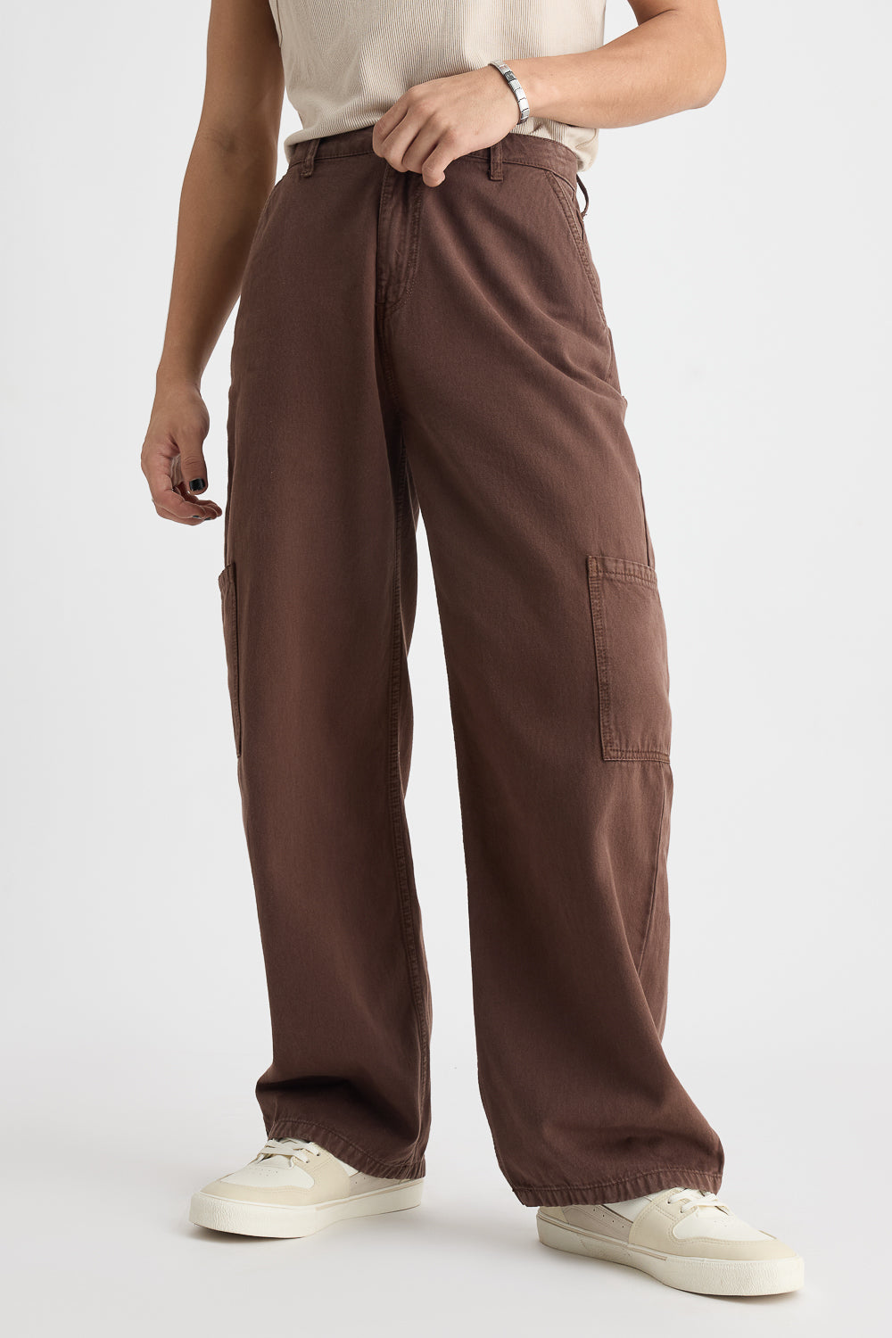 Sienna Wood Men's Straight Cargo Jeans