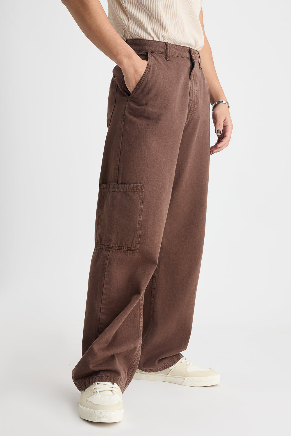 Sienna Wood Men's Straight Cargo Jeans