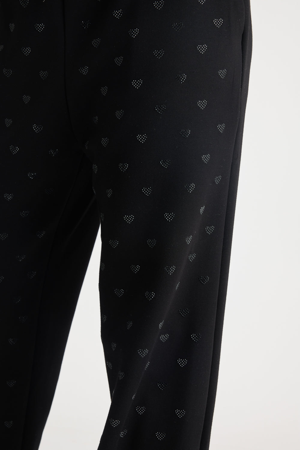 Devil Wears Cupid Black Joggers