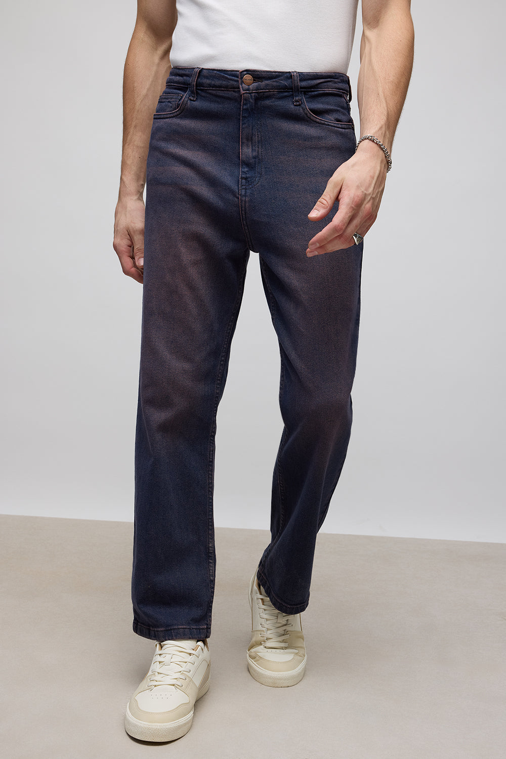 Purple Tint Men's Straight Jeans