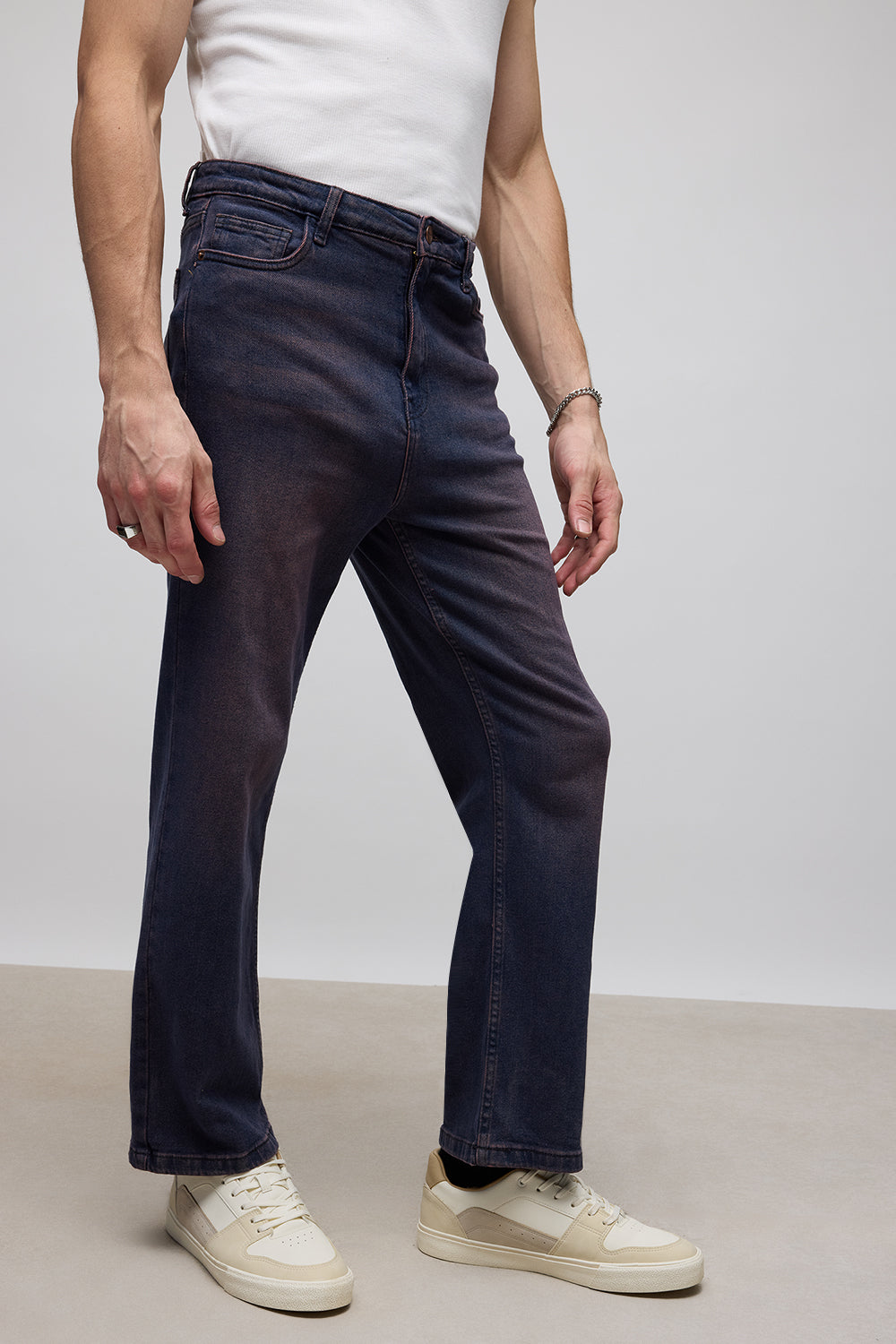 Purple Tint Men's Straight Jeans