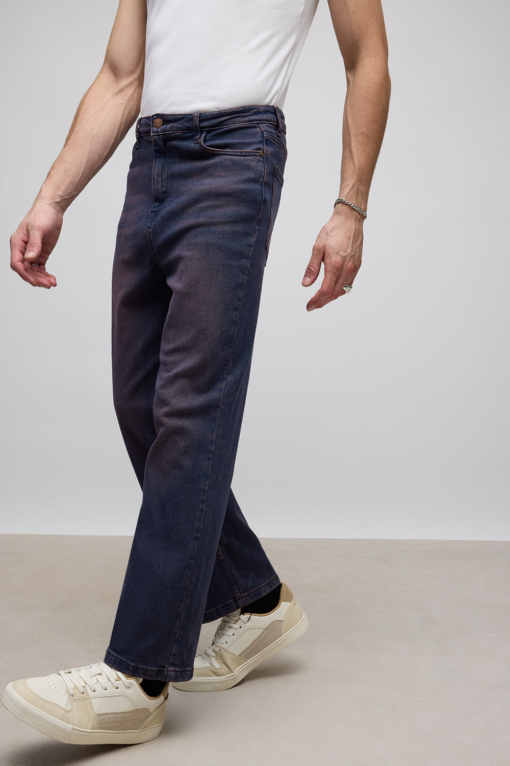 Purple Tint Men's Straight Jeans