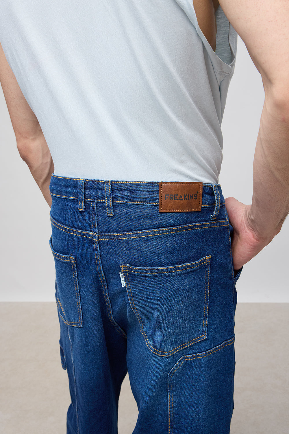Streetwear Indigo Men's Cargo Pants