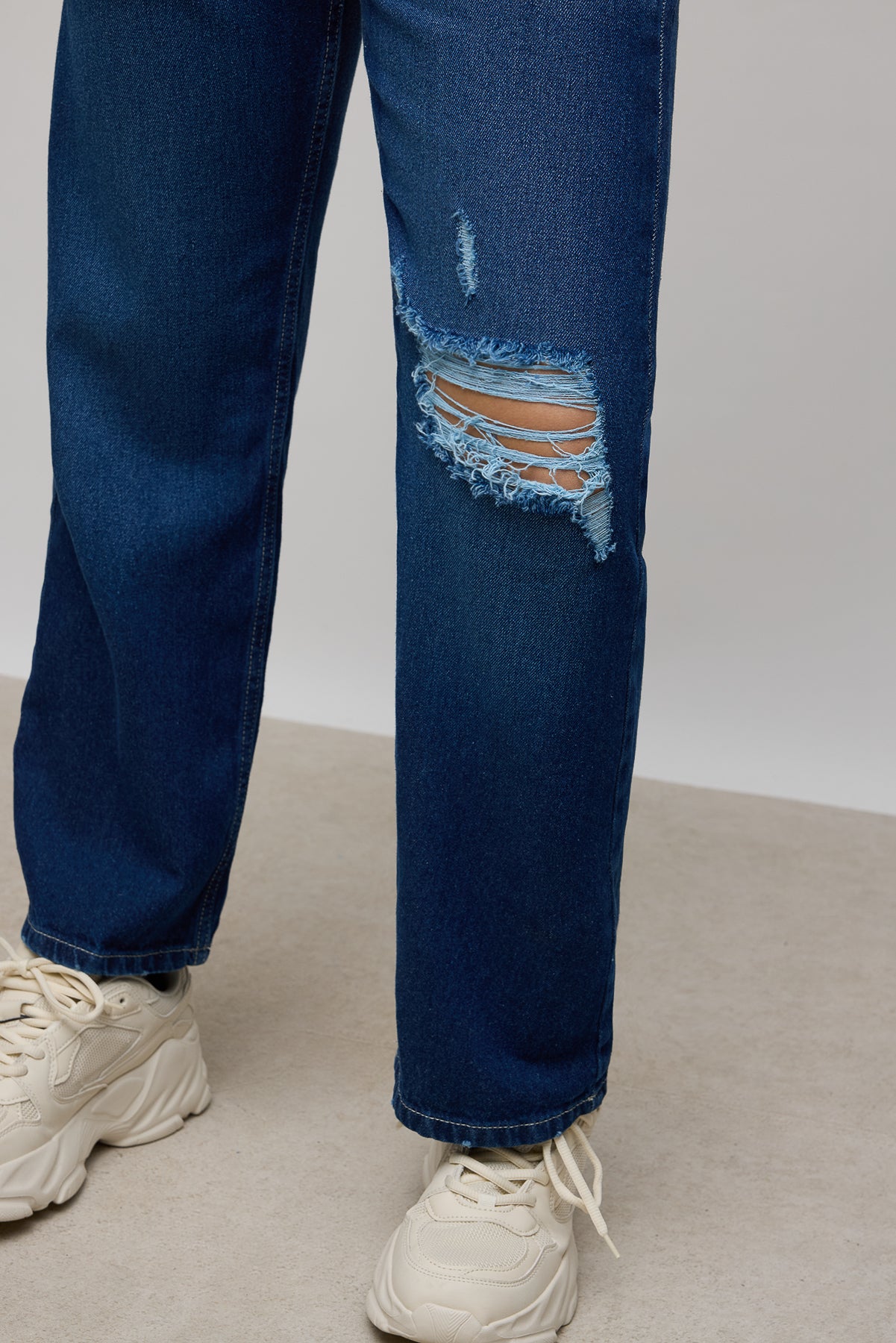 Classic Distress Women's Straight Jeans