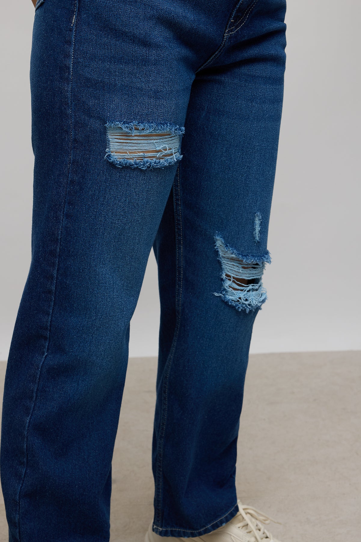 Classic Distress Women's Straight Jeans