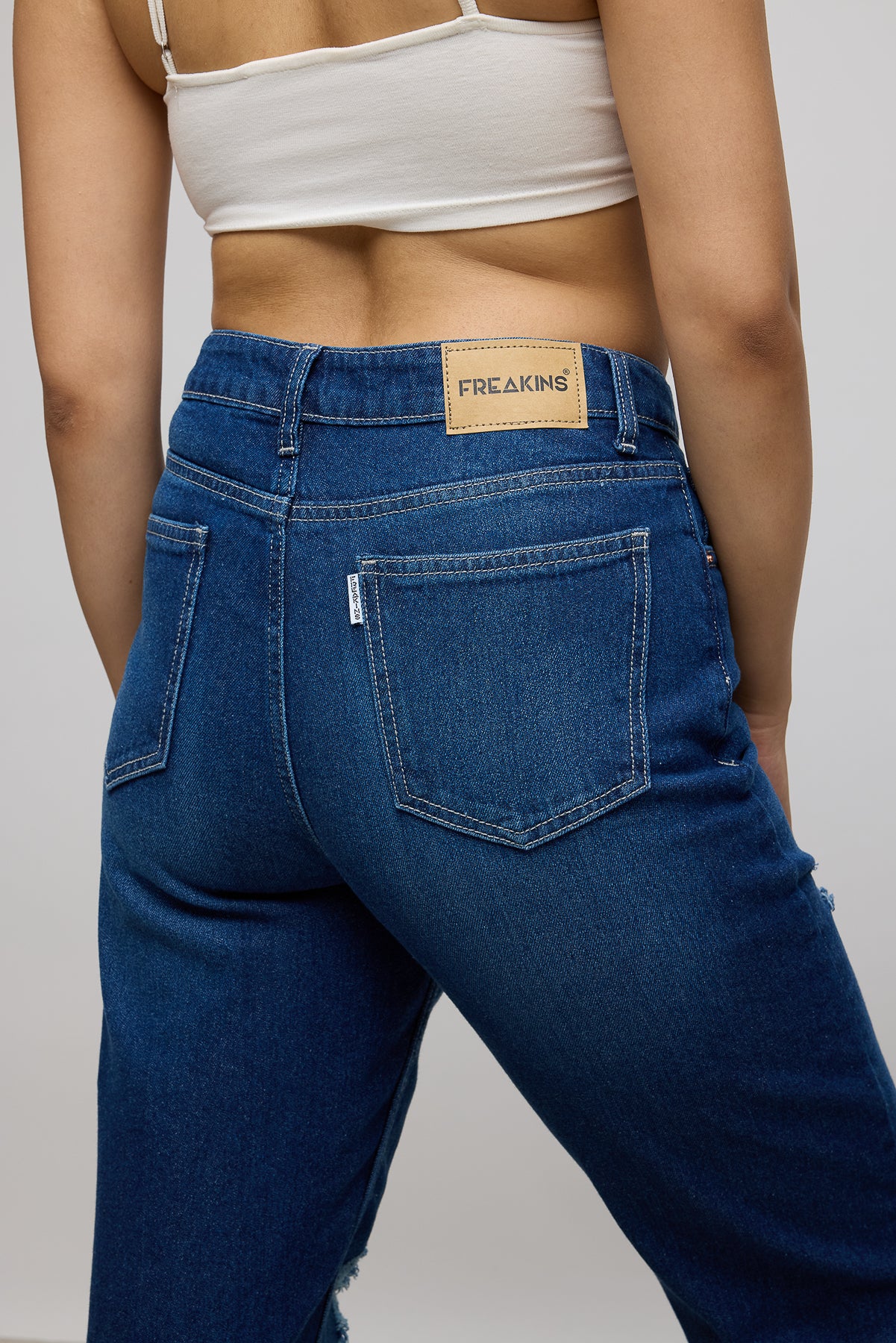Classic Distress Women's Straight Jeans