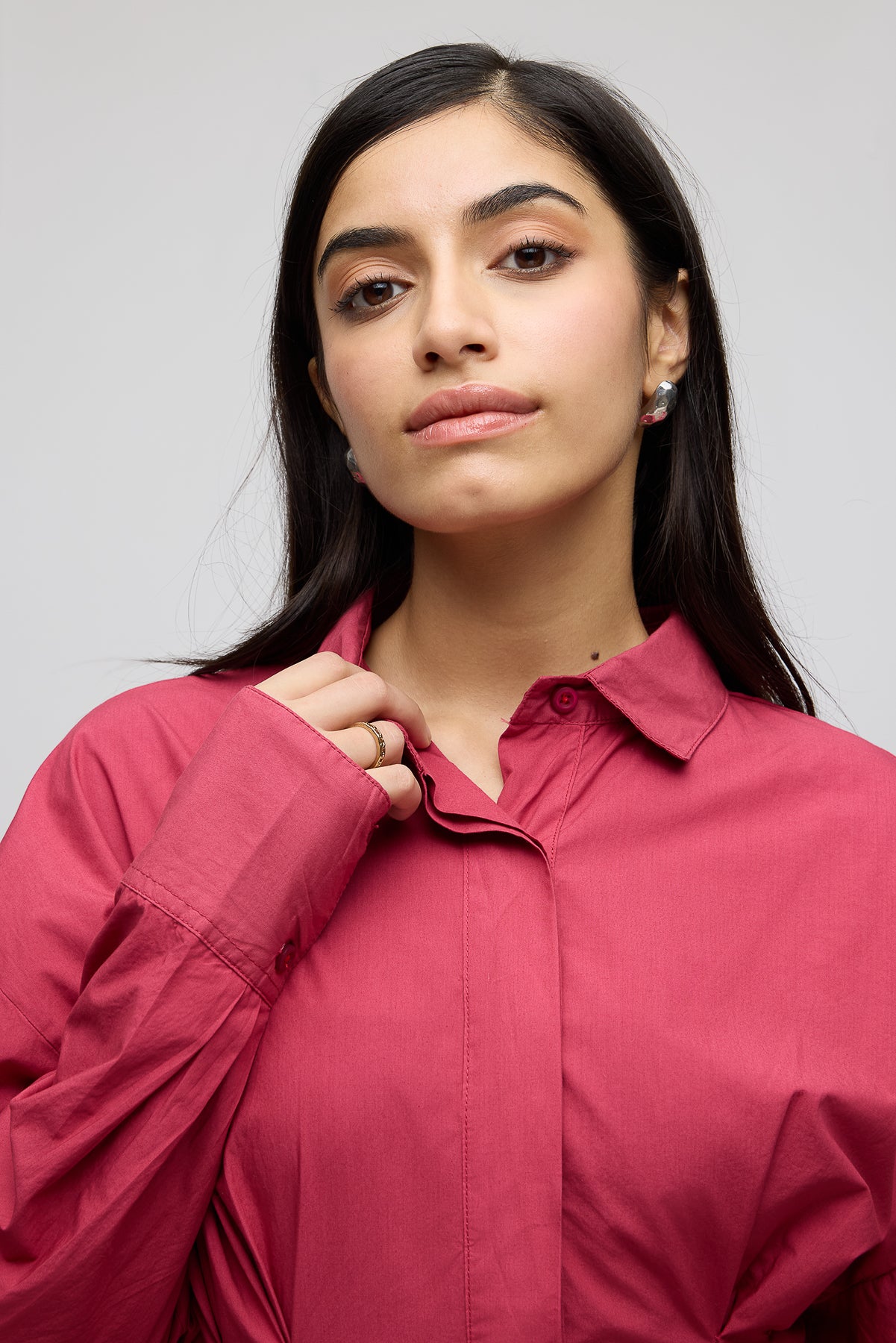 Savvy Red Cotton Summer Dress