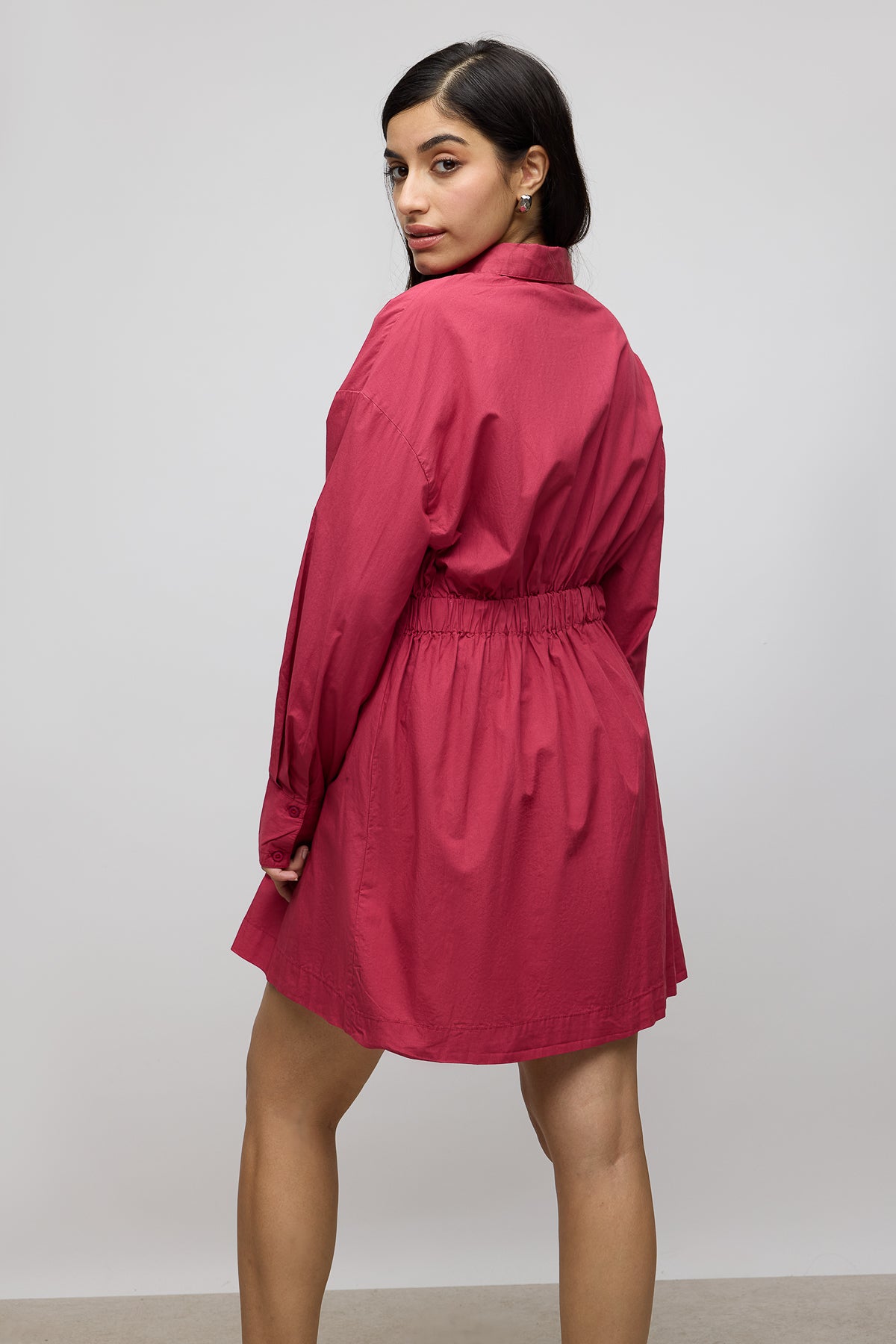 Savvy Red Cotton Summer Dress