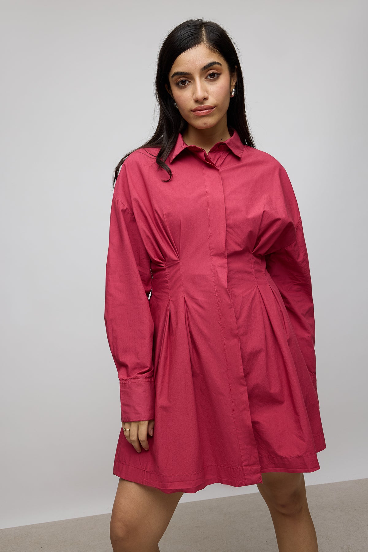 Savvy Red Cotton Summer Dress