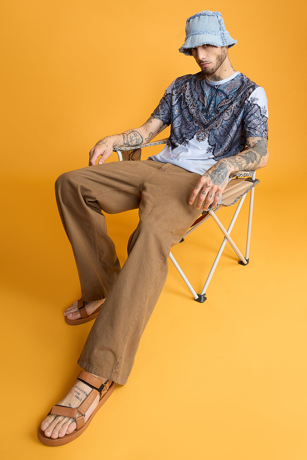Printed Men's T-Shirt- Mandala