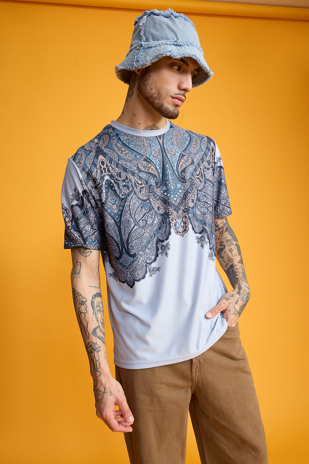 Printed Men's T-Shirt- Mandala