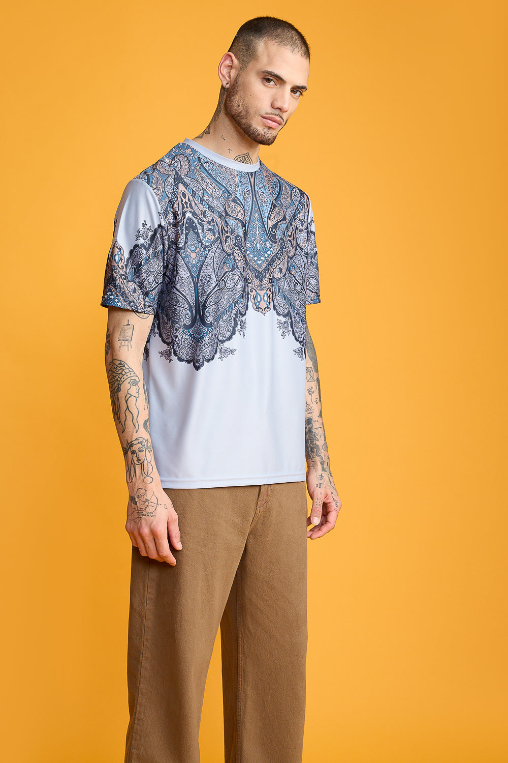 Printed Men's T-Shirt- Mandala