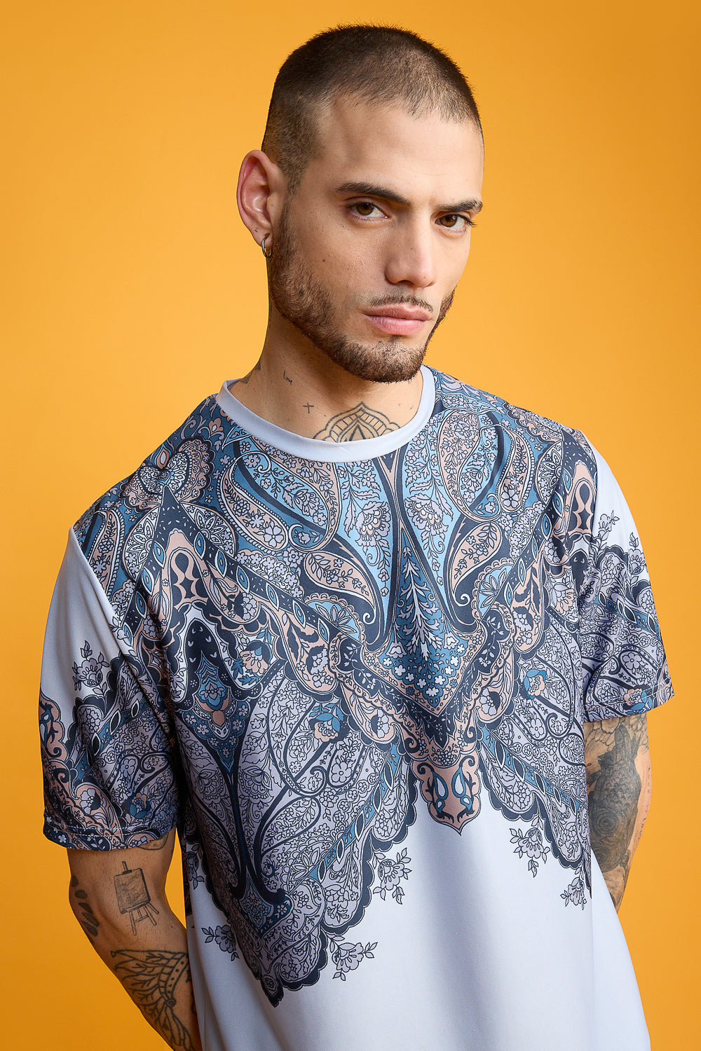 Printed Men's T-Shirt- Mandala