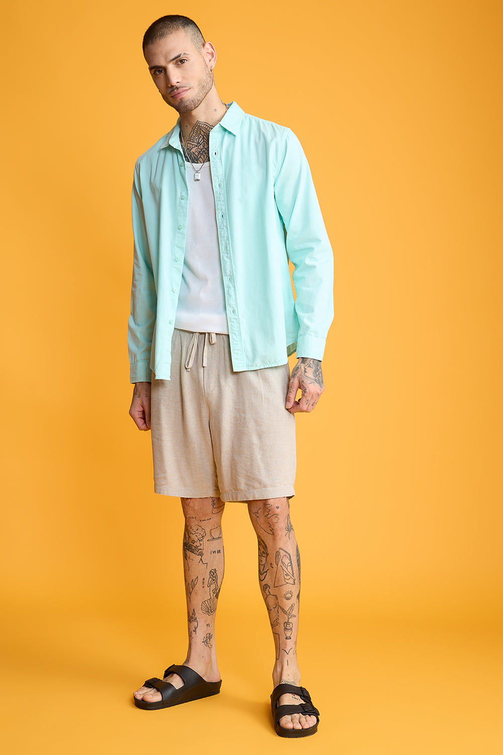 Easy Twill Mint Men's Regular Fit Shirt